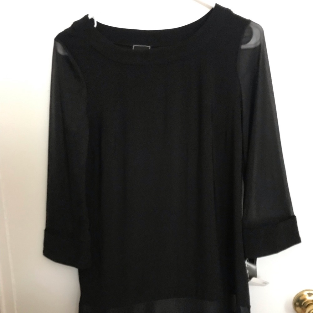 Black mini dress